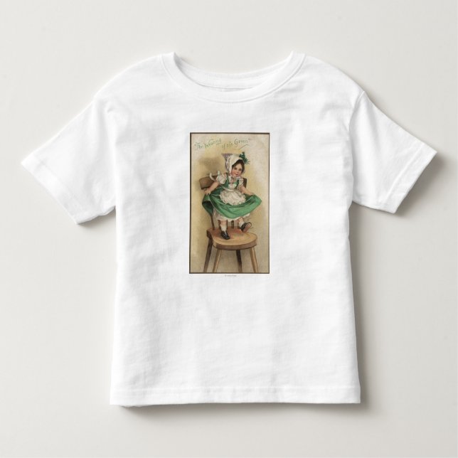 T-shirt Pour Les Tous Petits Le port du vert (Devant)