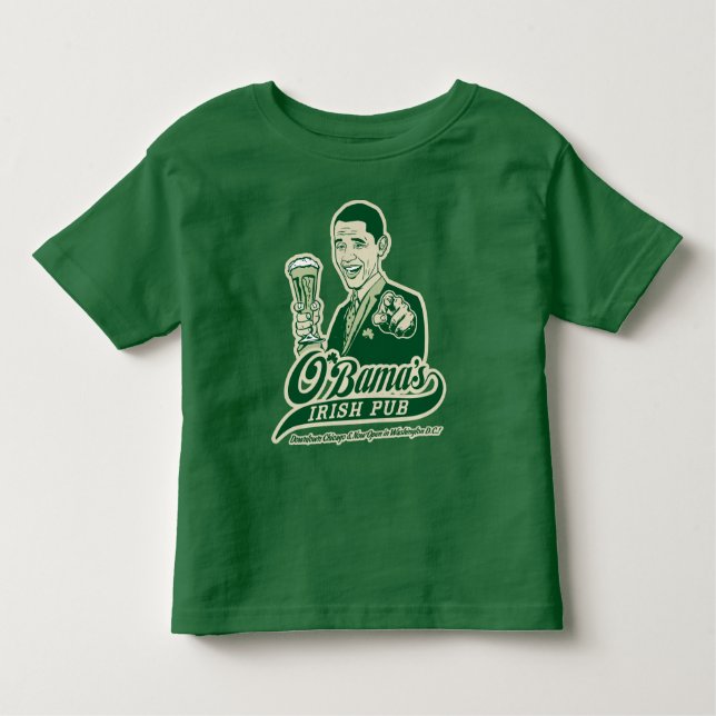 T-shirt Pour Les Tous Petits Le Pub irlandais d'Obama (Devant)