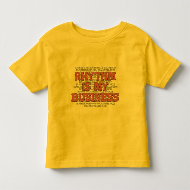 T-shirt Pour Les Tous Petits Le rythme est mes affaires (Devant)