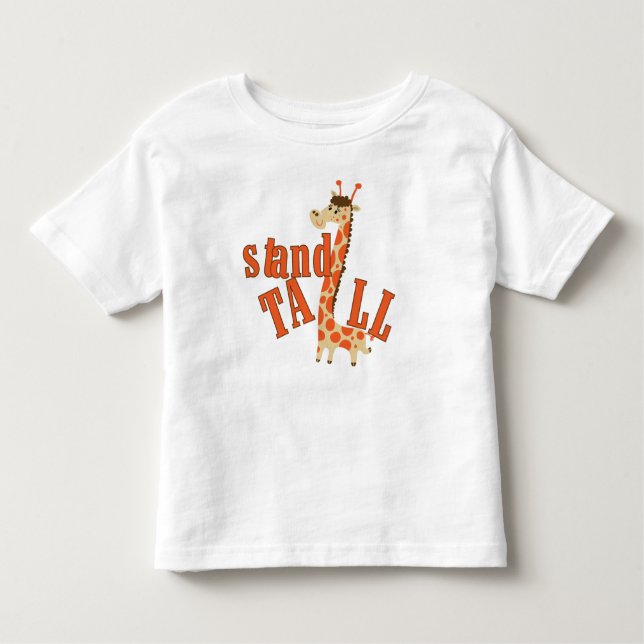 T-shirt Pour Les Tous Petits Le socle de girafe est grand (Devant)