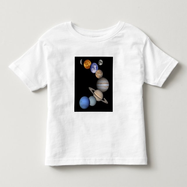 T-shirt Pour Les Tous Petits Le système solaire (Devant)