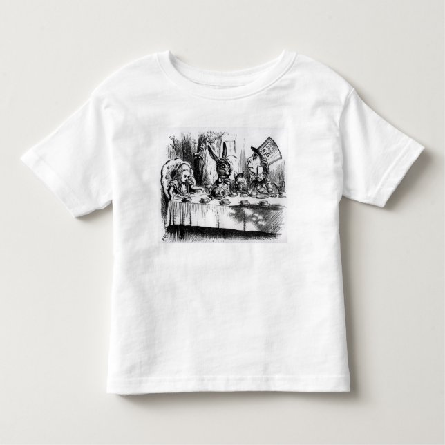 T-shirt Pour Les Tous Petits Le Tea Party de Mad Hatter (Devant)