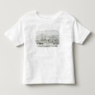 T-shirt Pour Les Tous Petits Le temple copié d'une conception sur une médaill