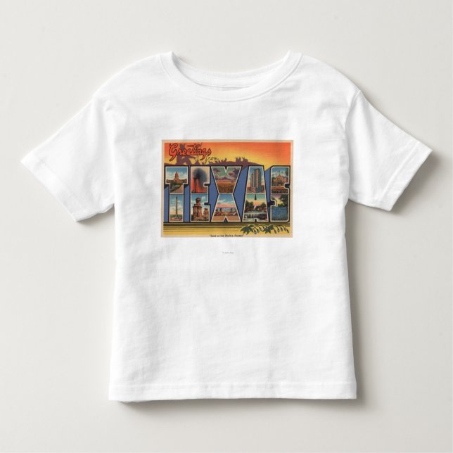 T-shirt Pour Les Tous Petits Le Texas (terre du pionnier moderne) (Devant)