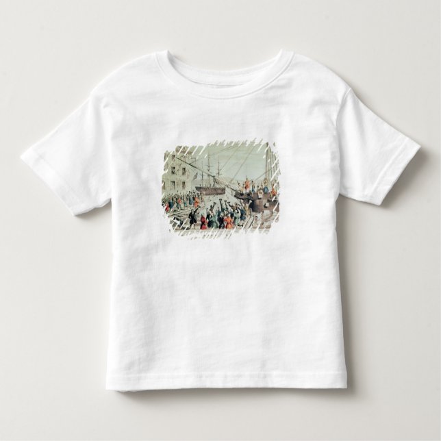 T-shirt Pour Les Tous Petits Le thé de Boston, 1846 (Devant)