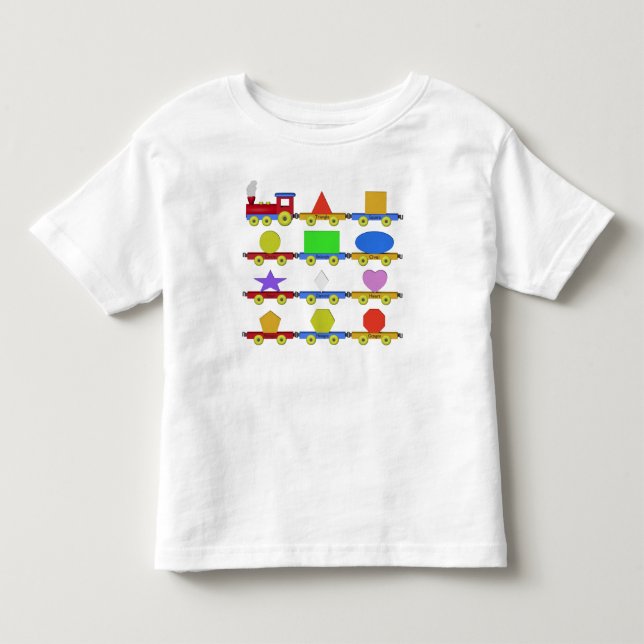 T-shirt Pour Les Tous Petits Le train de forme (Devant)