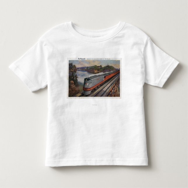 T-shirt Pour Les Tous Petits Le train de ligne profilée de Hiawatha (Devant)