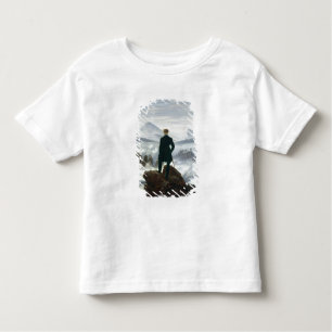 T-shirt Pour Les Tous Petits Le vagabond au-dessus de la mer du brouillard,