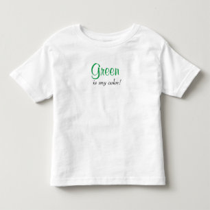 T-shirt Pour Les Tous Petits Le Vert Est Ma Couleur