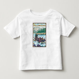 T-shirt Pour Les Tous Petits L'eau blanche transportant par radeau -