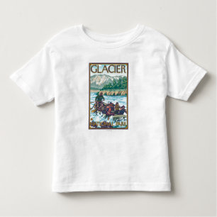 T-shirt Pour Les Tous Petits L'eau blanche transportant par radeau - parc