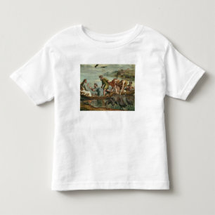 T-shirt Pour Les Tous Petits L'ébauche miraculeuse des poissons (bande dessin