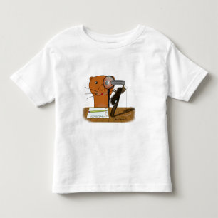 T-shirt Pour Les Tous Petits L'école à domicile Oliver La Otter - La chenille
