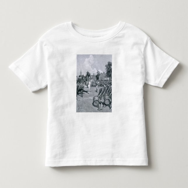 T-shirt Pour Les Tous Petits Lecture de la déclaration avant Washington (Devant)