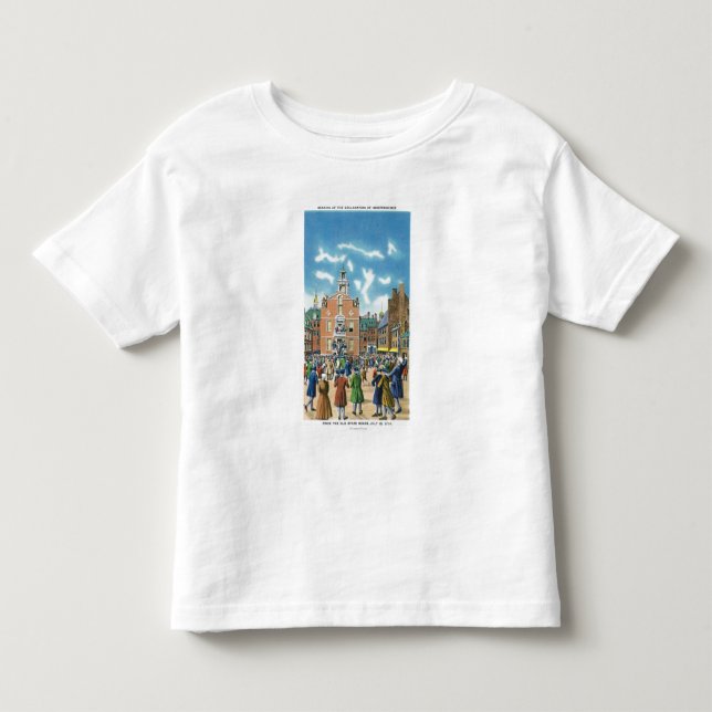 T-shirt Pour Les Tous Petits Lecture de la déclaration d'indépendance (Devant)