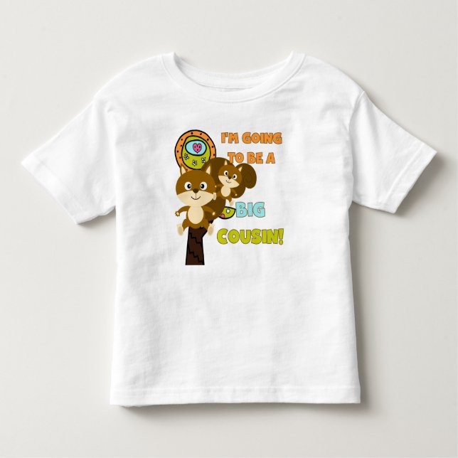T-shirt Pour Les Tous Petits L'écureuil futur Big Cousin (Devant)