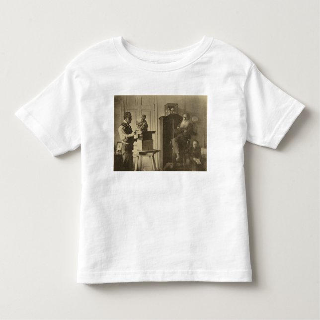 T-shirt Pour Les Tous Petits Leo Tolstoï et le sculpteur Prince Paolo (Devant)