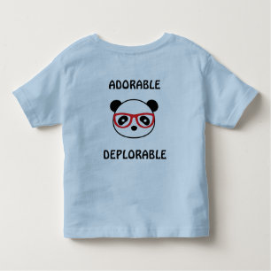 T-shirt Pour Les Tous Petits Léon déplorable à l'ours panda