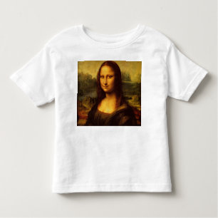 T-shirt Pour Les Tous Petits Leonardo Da Vinci Mona Lisa Peinture d'Art