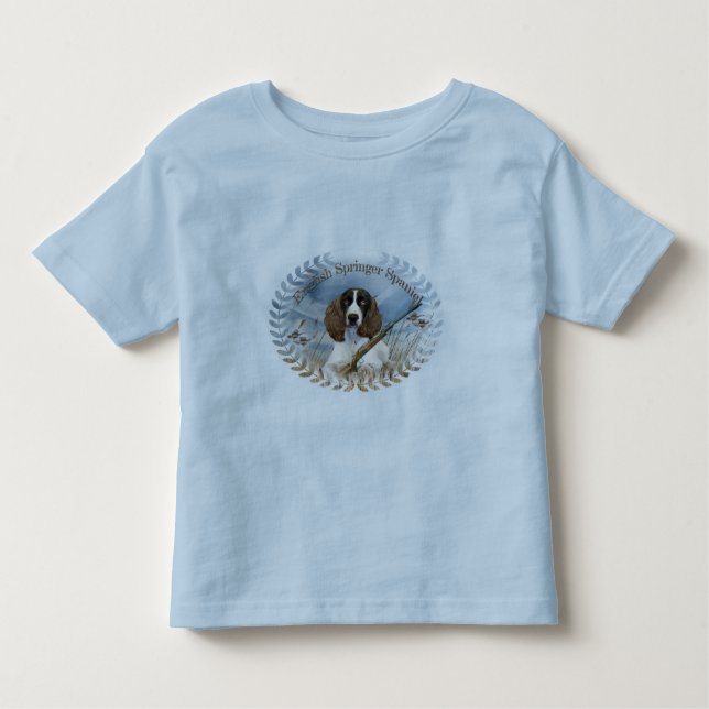 T-shirt Pour Les Tous Petits L'épagneul de springer anglais chasse (Devant)