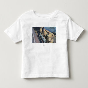 T-shirt Pour Les Tous Petits L'équipage de bateau de Topedo prépare la grenad