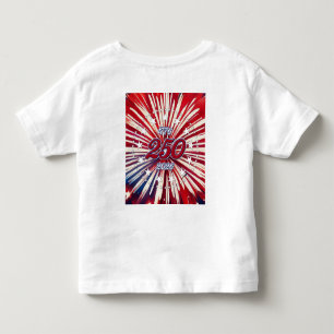 T-shirt Pour Les Tous Petits Les 250 ans d'Amérique 1776-2026 Feux d'artifice R