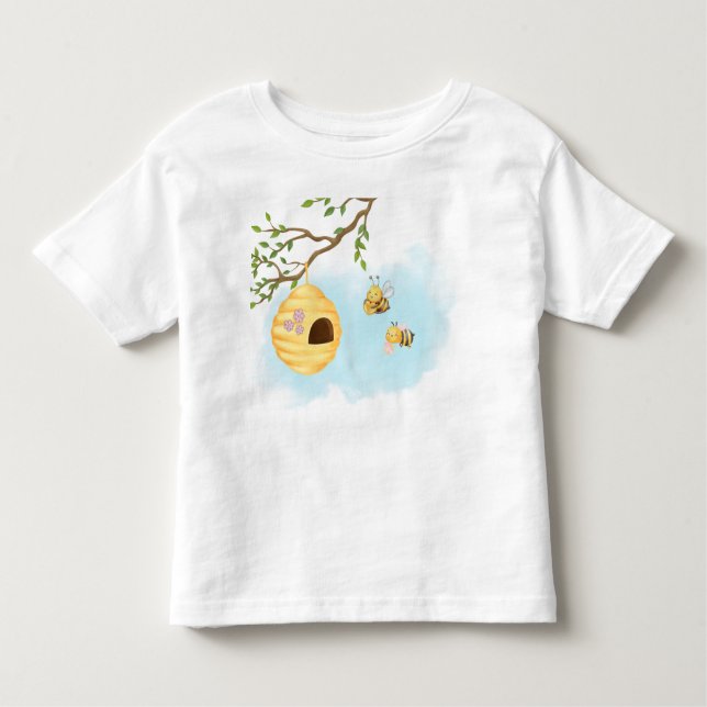 T-shirt Pour Les Tous Petits Les abeilles qui travaillent (Devant)