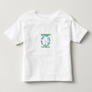 T-shirt Pour Les Tous Petits Les amis liés marchant ensemble