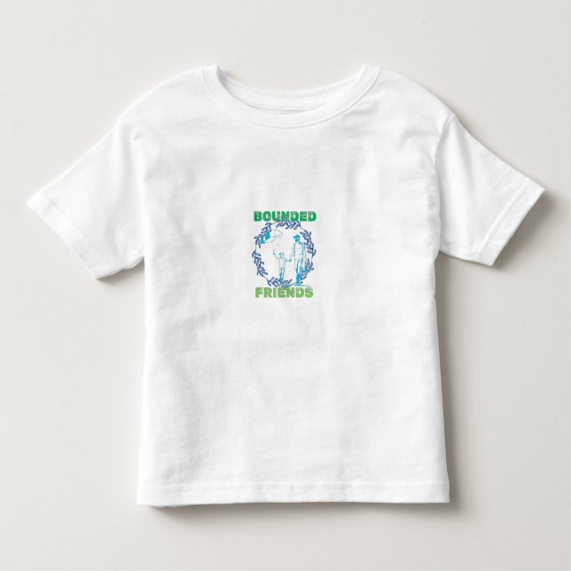 T-shirt Pour Les Tous Petits Les amis liés marchant ensemble (Devant)