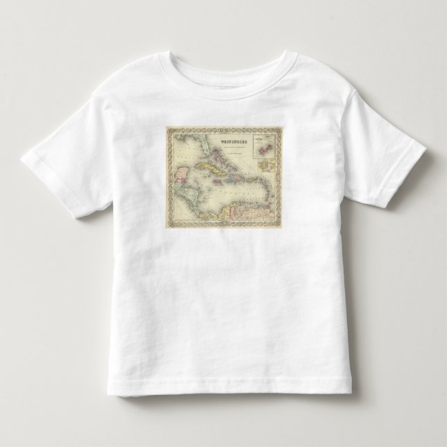 T-shirt Pour Les Tous Petits Les Antilles 13 (Devant)