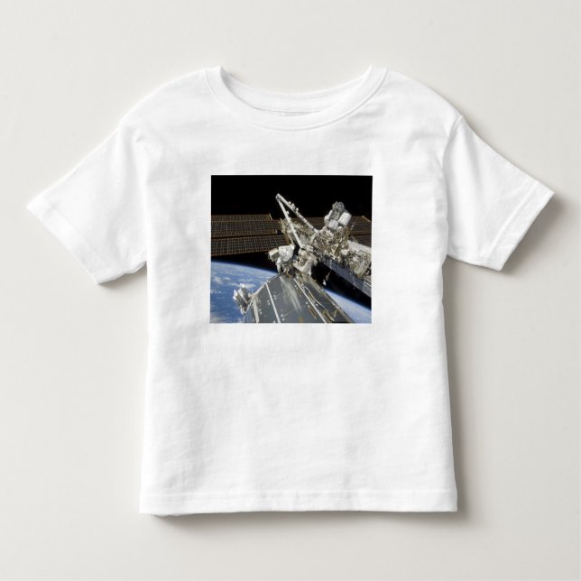 T-shirt Pour Les Tous Petits Les astronautes effectuent une série de tâches (Devant)