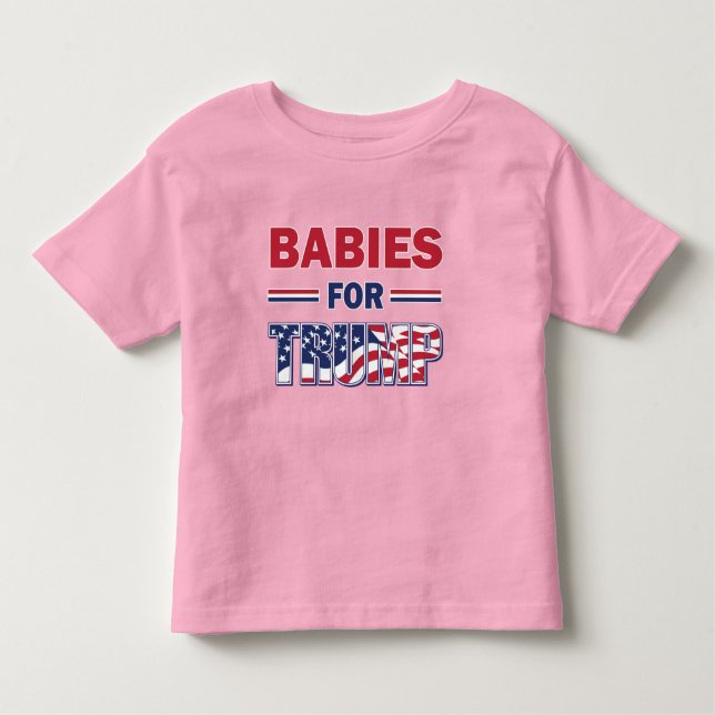 T-shirt Pour Les Tous Petits Les bébés pour Trump (Devant)