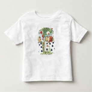 T-shirt Pour Les Tous Petits Les cartes de jeu peignant le rosier