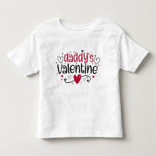 T-shirt Pour Les Tous Petits Les coeurs mignons de Saint-Valentin de papa