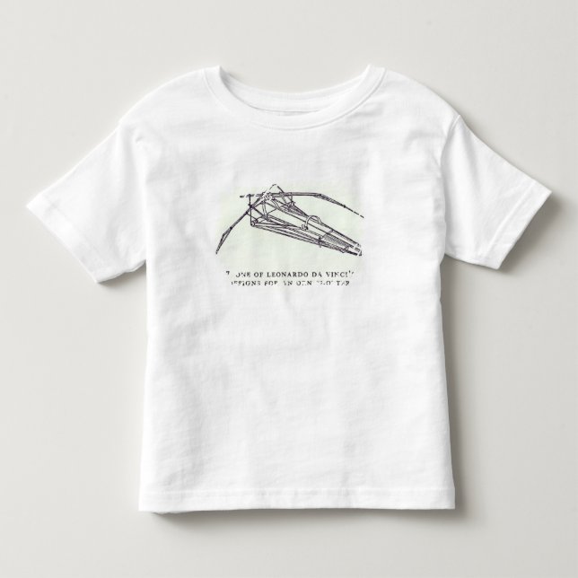 T-shirt Pour Les Tous Petits Les conceptions de Leonardo da Vinci pour un (Devant)