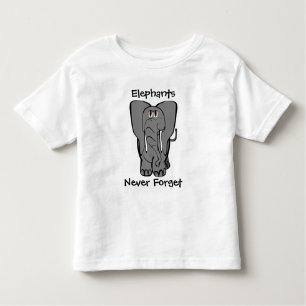 T-shirt Pour Les Tous Petits Les éléphants n'oublient jamais - Customisés