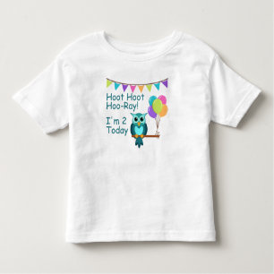 T-shirt Pour Les Tous Petits Les enfants hululent le Hoo-Rayon de huée que je