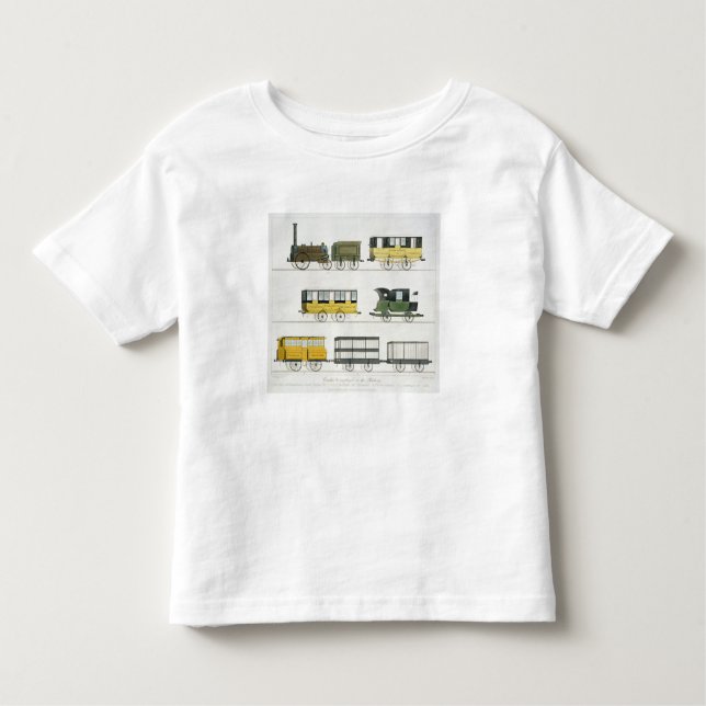 T-shirt Pour Les Tous Petits Les entraîneurs employés sur le chemin de fer, (Devant)