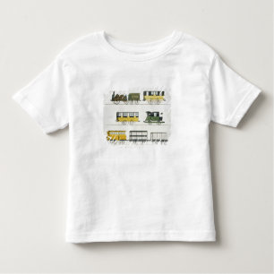 T-shirt Pour Les Tous Petits Les entraîneurs employés sur le chemin de fer,