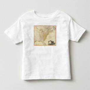 T-shirt Pour Les Tous Petits Les Etats-Unis de l'atlas de l'Amérique du Nord
