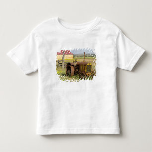 T-shirt Pour Les Tous Petits Les Etats-Unis, Orégon, Shaniko. Tracteur vintage