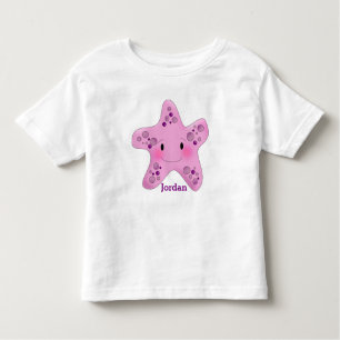 T-shirt Pour Les Tous Petits Les étoiles de mer mignonnes de l'enfant