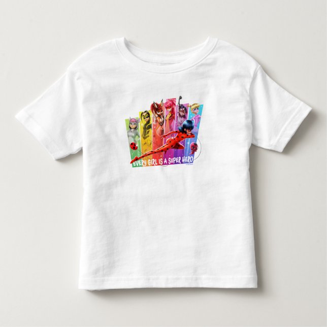 T-shirt Pour Les Tous Petits Les filles miraculeuses | Chaque fille est un supe (Devant)