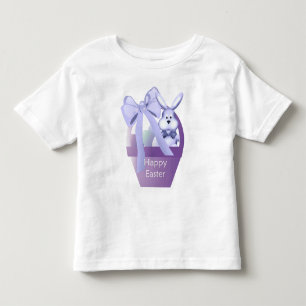 T-shirt Pour Les Tous Petits Les Garçons de la corbeille de Pâques joyeux T-s