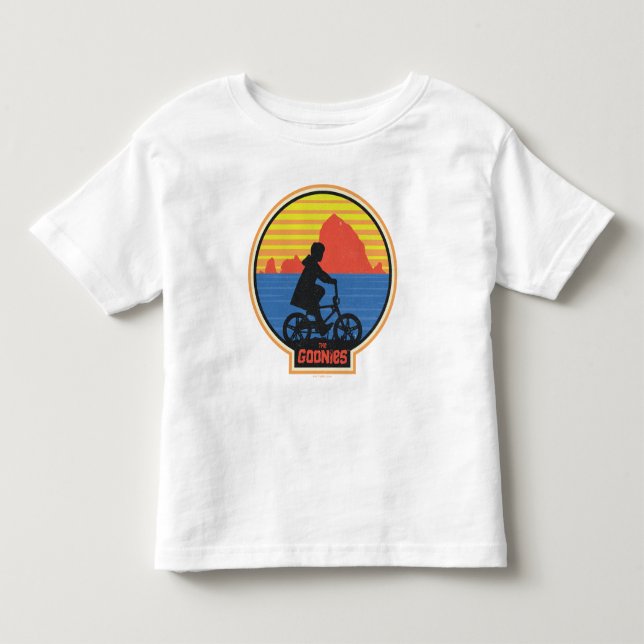 T-shirt Pour Les Tous Petits Les Goonies Retro Mikey équitation Vélo Graphique (Devant)