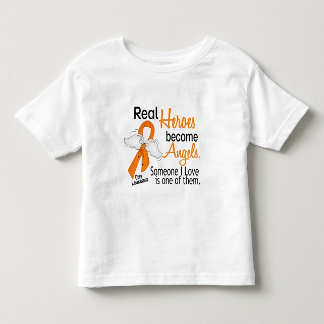 T-shirt Pour Les Tous Petits Les héros deviennent leucémie d'anges (Devant)
