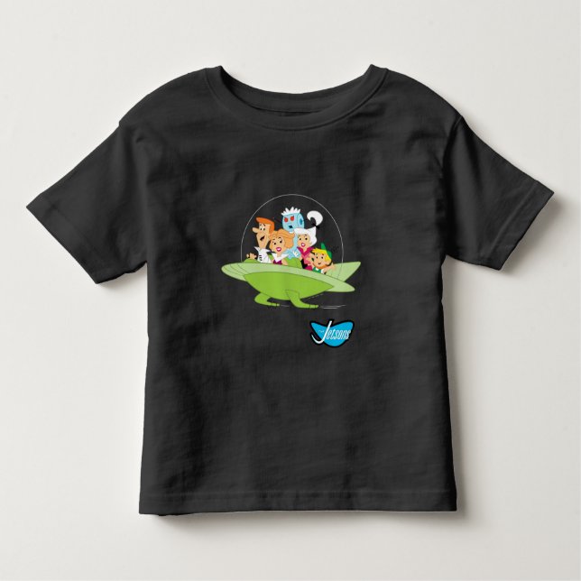 T-shirt Pour Les Tous Petits Les Jetsons | La Voiture Volante Familiale (Devant)