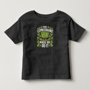 T-shirt Pour Les Tous Petits Les Lutins M'ont Fait Faire Ça St Patrick's Day