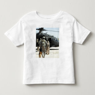 T-shirt Pour Les Tous Petits Les maitres-chien de chien d'utilité militaires