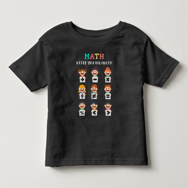 T-shirt Pour Les Tous Petits Les maths vous gardent en équilibre (Devant)